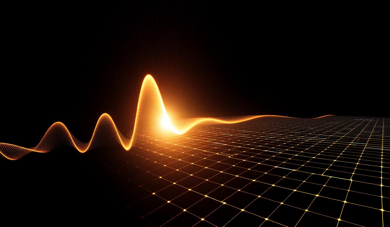 Sharp electromagnetic pressure spike interacting with a Radion-coupled spacetime grid